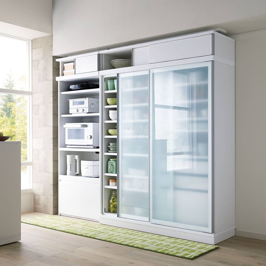 Amazon|家具 収納 キッチン収納 食器棚 キッチンストッカー 食品